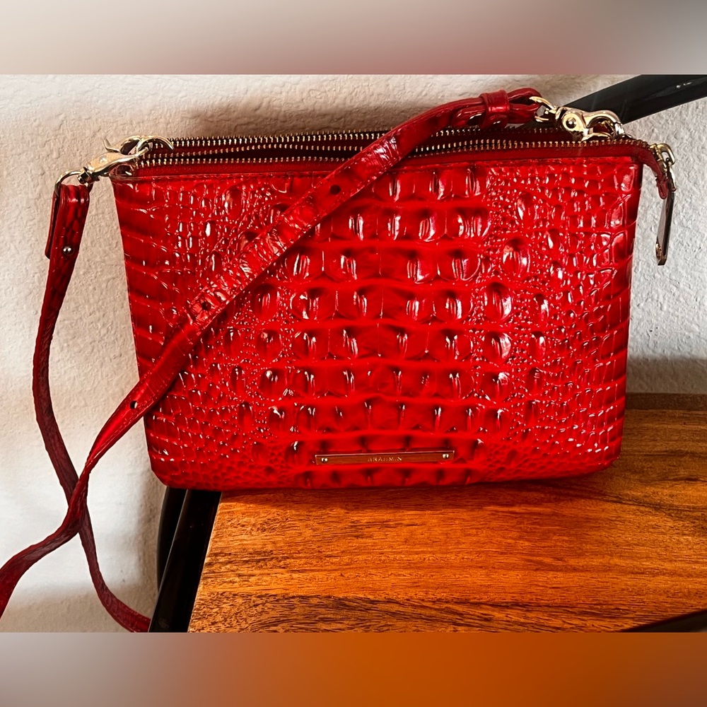 Brahmin Red Cross body and wallet bundle !